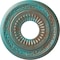 Ekena Millwork Lauren Medallion (Canopies up to 6 1/4"), 20 5/8"OD x 6 1/4"ID x 1 3/8"P, Copper Green Patina CM20LNCGS - alternate 1